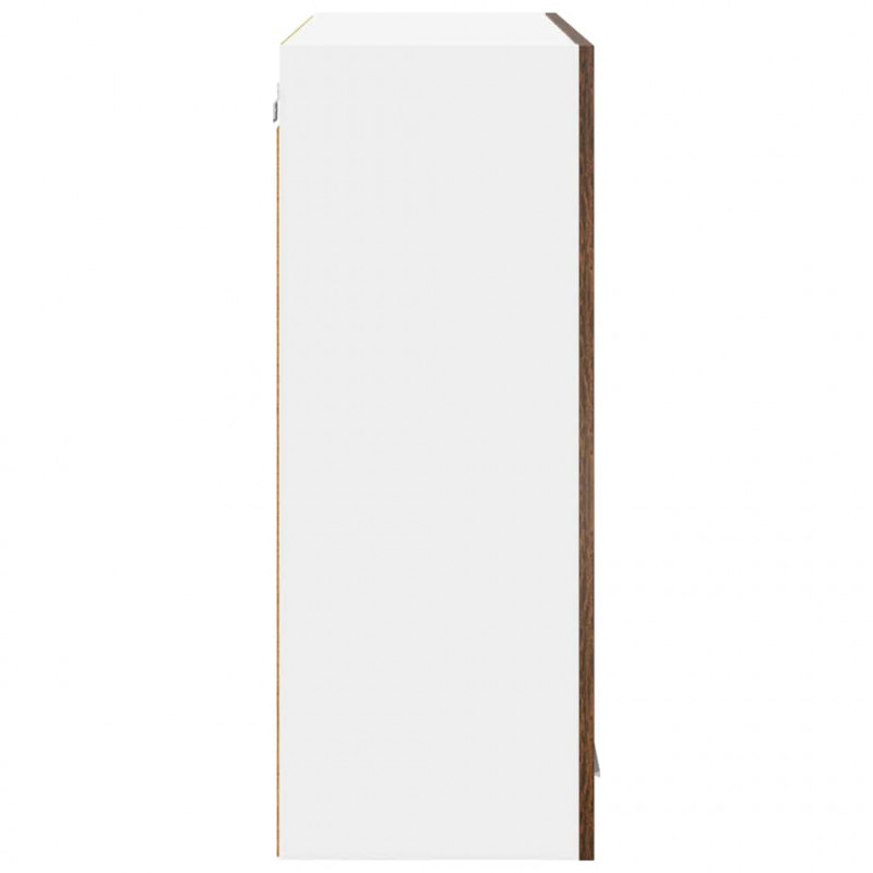 Szafka wisząca z przechowywaniem Dąb wędzony 80 x 31 x 80 cm