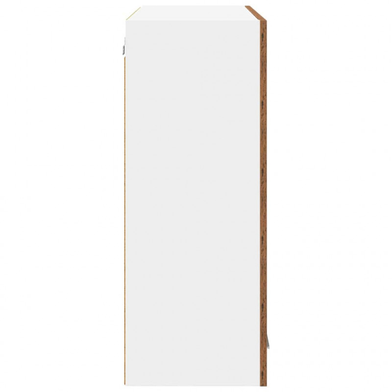 Szafka wisząca z przechowywaniem Stare drewno 80 x 31 x 80 cm