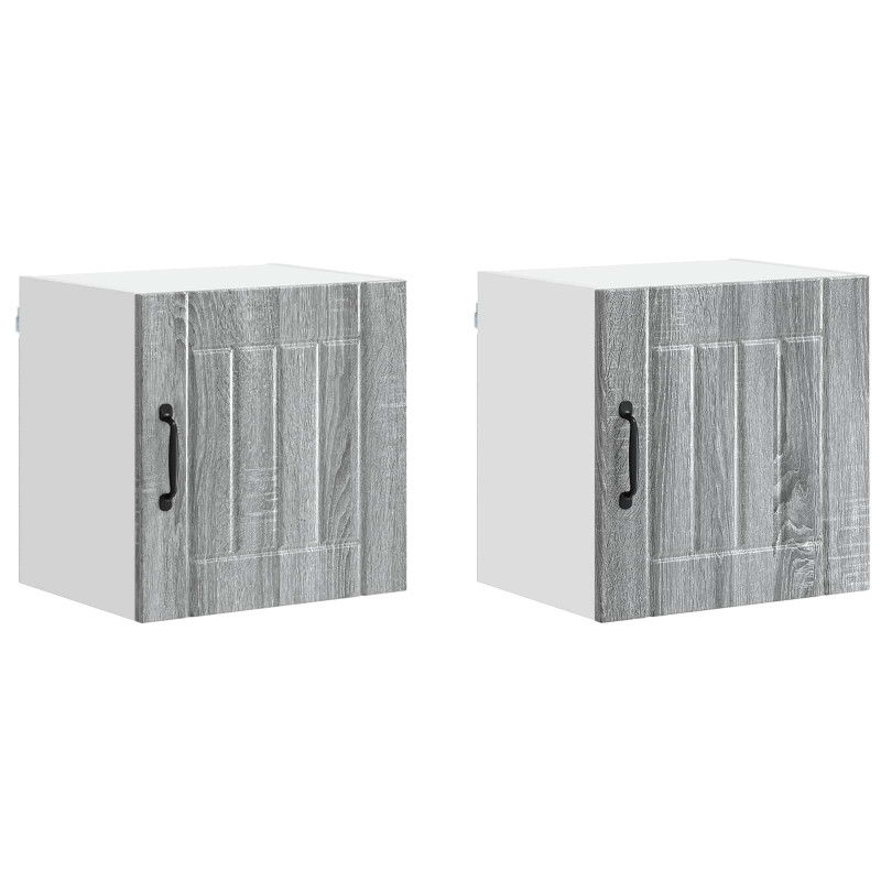 Szafka kuchenna 2 pcs Szary Sonoma 40 x 31 x 40 cm