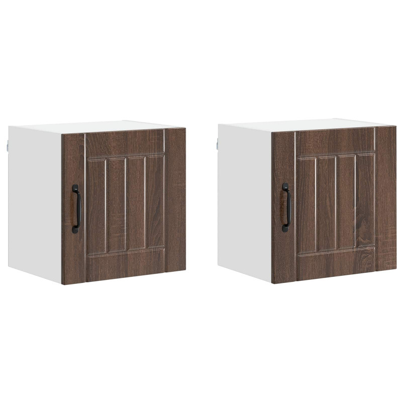 Szafka kuchenna 2 pcs Brązowy dąb 40 x 31 x 40 cm