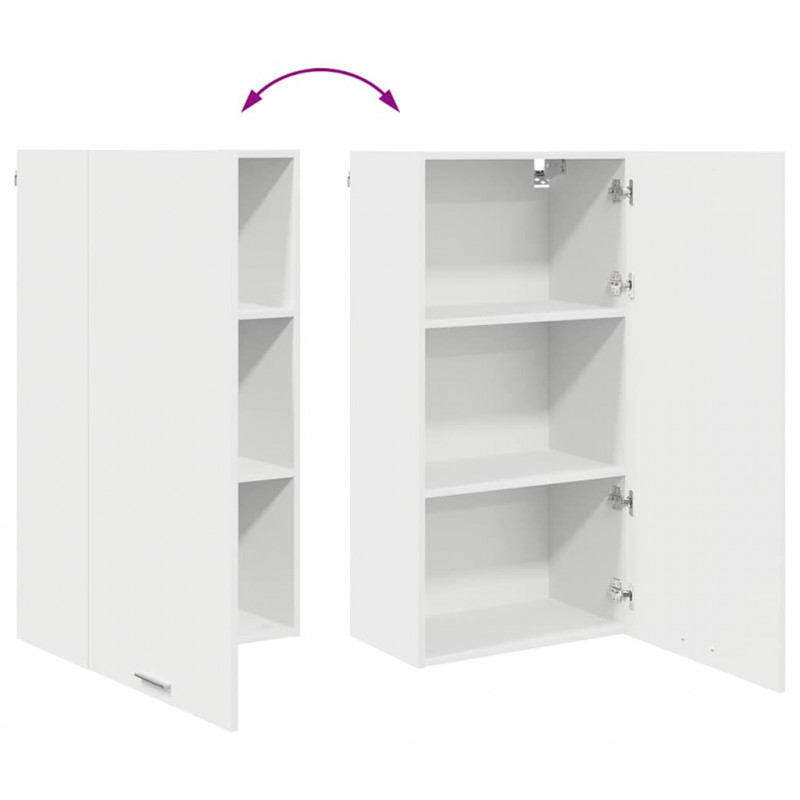 Szafka wisząca Biały 50 x 31 x 100 cm Materiał drewnopochodny