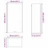 Szafka wisząca Biały 50 x 31 x 100 cm Materiał drewnopochodny
