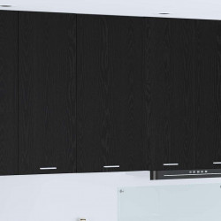 Szafka wisząca z drzwiami Czarny Dąb i Biały 50 x 31 x 100 cm