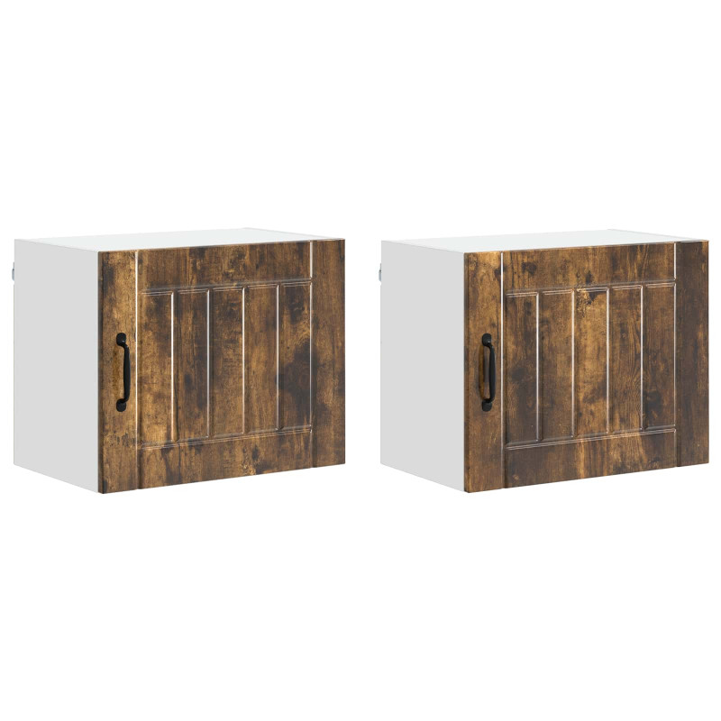 Szafka kuchenna 2 pcs Dąb wędzony 50 x 31 x 40 cm