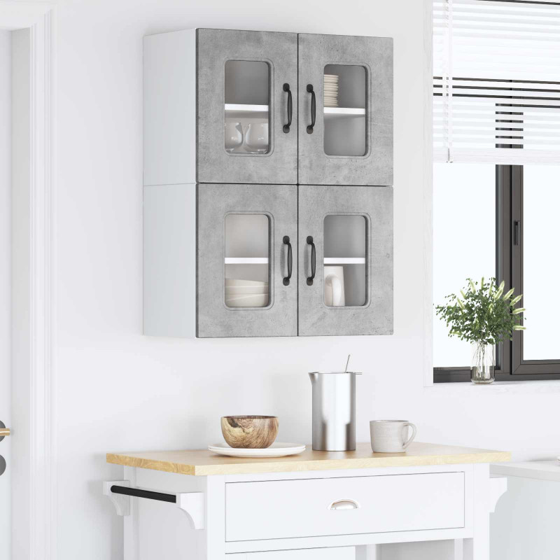 Szafka kuchenna Kalmar 2 pcs Betonowy szary 60 x 31 x 40 cm