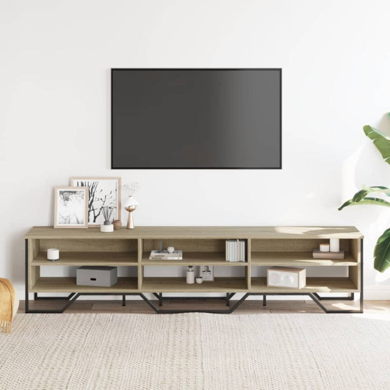 Szafka pod TV, dąb sonoma, 180x34x41 cm materiał drewnopochodny