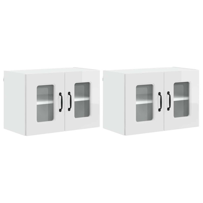 Szafka kuchenna Kalmar 2 pcs Wysoki połysk biały