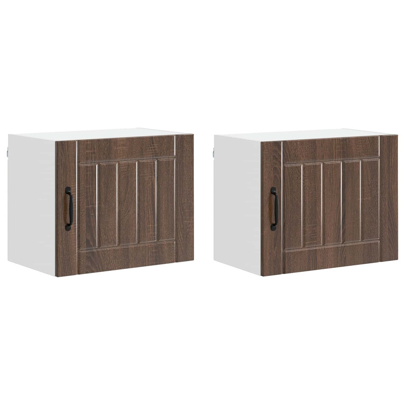 Szafka kuchenna 2 pcs Brązowy dąb 50 x 31 x 40 cm