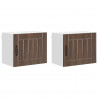 Szafka kuchenna 2 pcs Brązowy dąb 50 x 31 x 40 cm