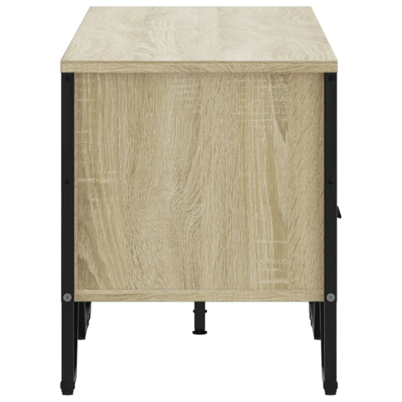 Szafka pod TV, dąb sonoma, 122x34x41 cm materiał drewnopochodny