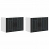 Szafka kuchenna 2 pcs Czarny 60 x 31 x 40 cm