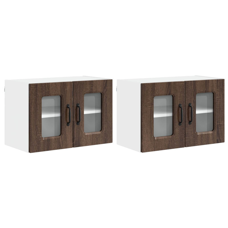 Szafka kuchenna Kalmar 2 pcs Brązowy dąb 60 x 31 x 40 cm