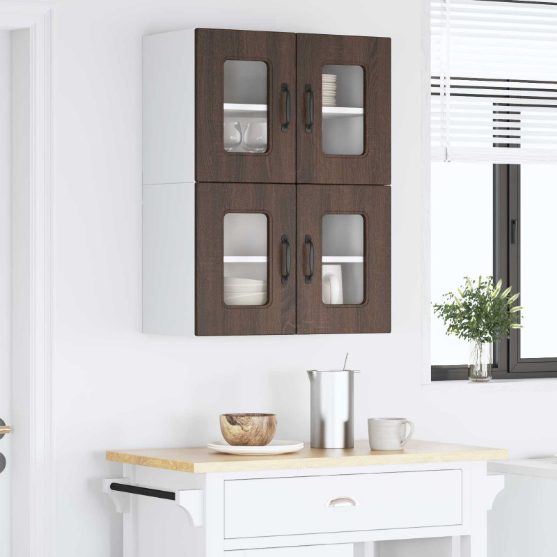 Szafka kuchenna Kalmar 2 pcs Brązowy dąb 60 x 31 x 40 cm