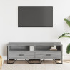 Szafka pod TV, szary dąb sonoma, 122x34x41 cm