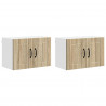 Szafki kuchenne naścienne 2 pcs Dąb Sonoma 60 x 31 x 40 cm