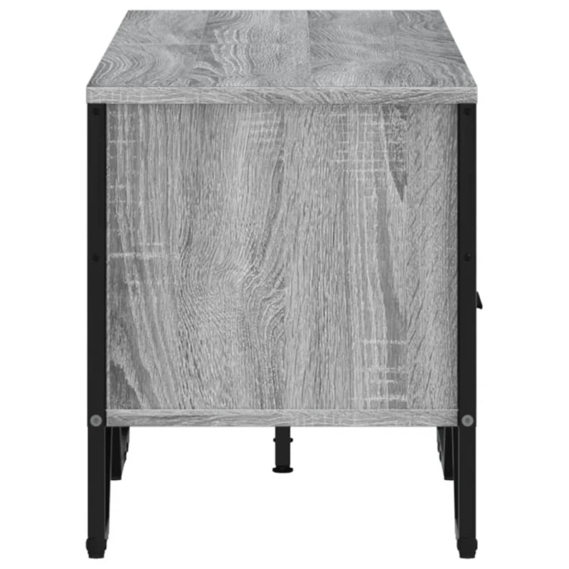 Szafka pod TV, szary dąb sonoma, 122x34x41 cm