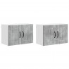 Szafki kuchenne naścienne 2 pcs Betonowy szary 60 x 31 x 40 cm