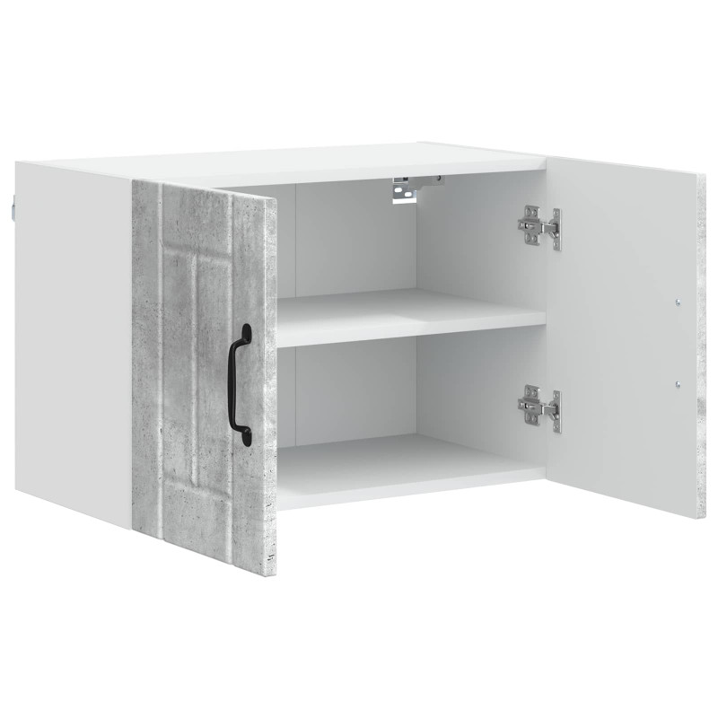 Szafki kuchenne naścienne 2 pcs Betonowy szary 60 x 31 x 40 cm