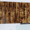 Szafka wisząca z drzwiami Wędzony dąb i biały 50 x 31 x 100 cm