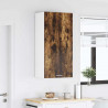 Szafka wisząca z drzwiami Wędzony dąb i biały 50 x 31 x 100 cm