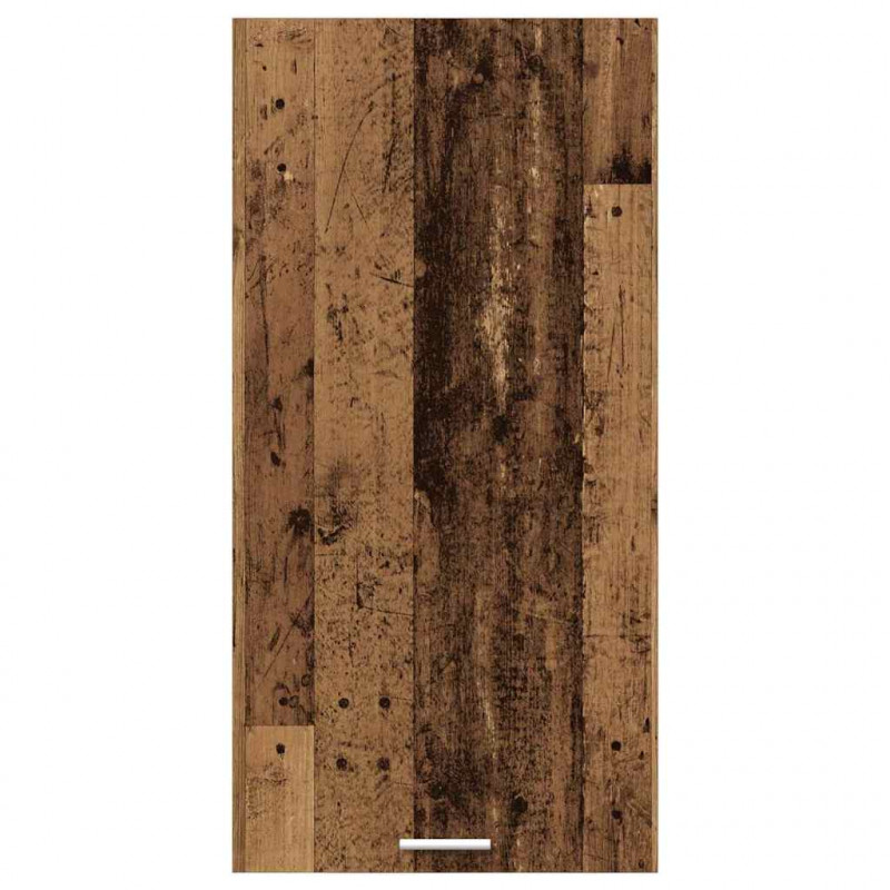 Szafka wisząca z drzwiami Stare Drewno i Biały 50 x 31 x 100 cm