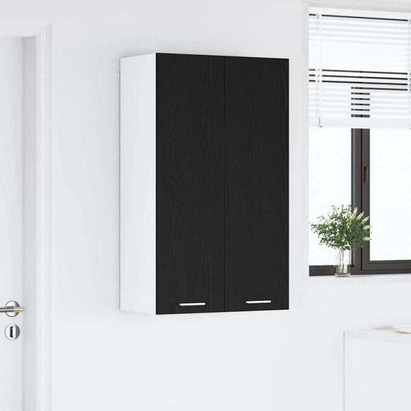 Szafka wisząca z przechowywaniem Czarny Dąb 60 x 31 x 100 cm