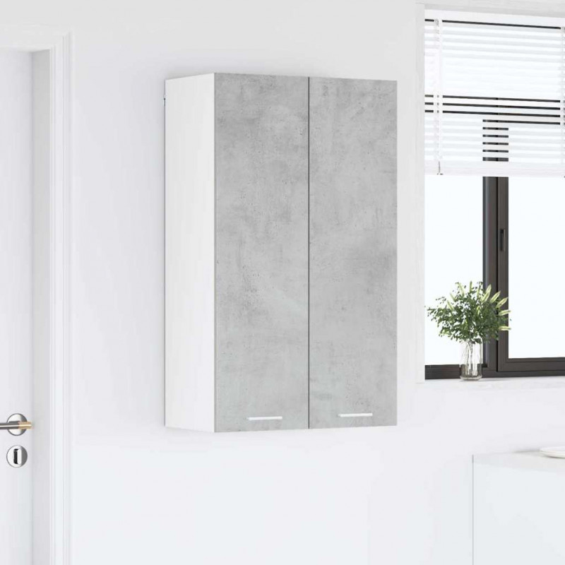 Szafka wisząca z drzwiami Betonowy szary 60 x 31 x 100 cm