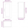 Szafka kuchenna Kalmar 2 pcs Czarny 40 x 31 x 80 cm