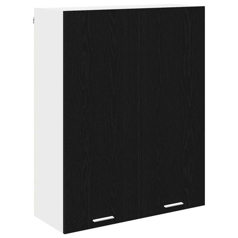 Szafka wisząca z przechowywaniem Czarny Dąb 80 x 31 x 100 cm