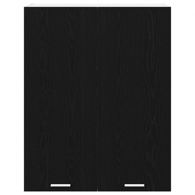 Szafka wisząca z przechowywaniem Czarny Dąb 80 x 31 x 100 cm