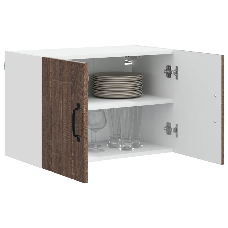 Szafki kuchenne naścienne 2 pcs Brązowy dąb 60 x 31 x 40 cm