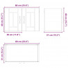 Szafki kuchenne naścienne 2 pcs Stare drewno 60 x 31 x 40 cm