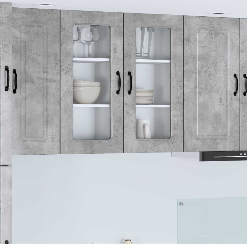 Szafka kuchenna Kalmar 2 pcs Betonowy szary 40 x 31 x 80 cm