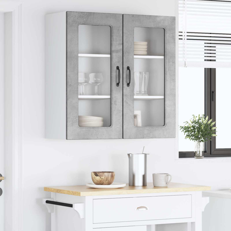 Szafka kuchenna Kalmar 2 pcs Betonowy szary 40 x 31 x 80 cm