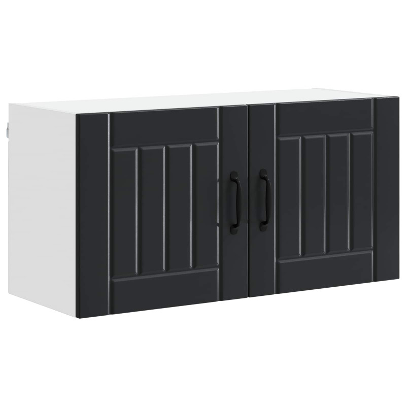 Szafka kuchenna Czarny 80 x 31 x 40 cm Materiał drewnopochodny