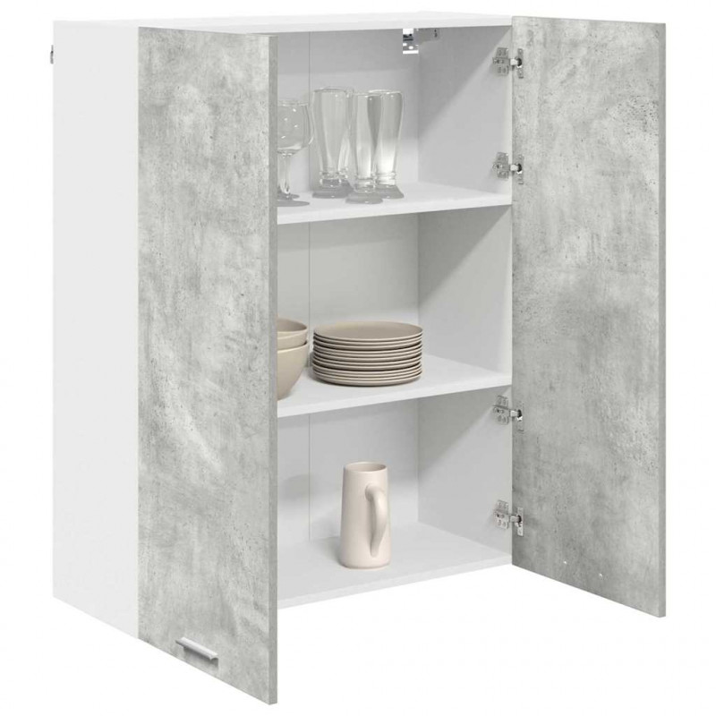 Szafka wisząca z drzwiami Betonowy szary 80 x 31 x 100 cm