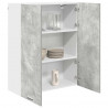 Szafka wisząca z drzwiami Betonowy szary 80 x 31 x 100 cm