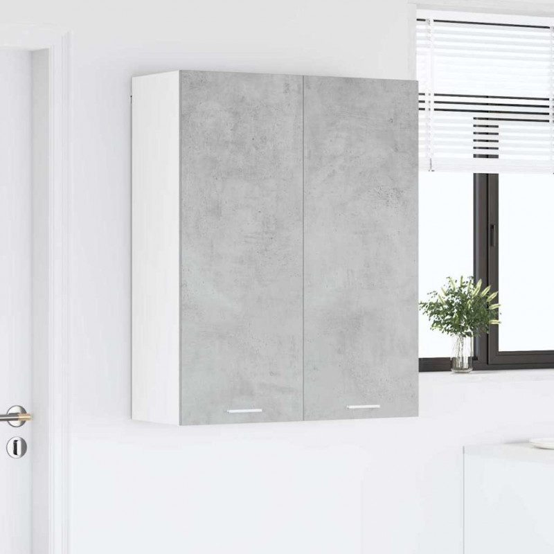 Szafka wisząca z drzwiami Betonowy szary 80 x 31 x 100 cm