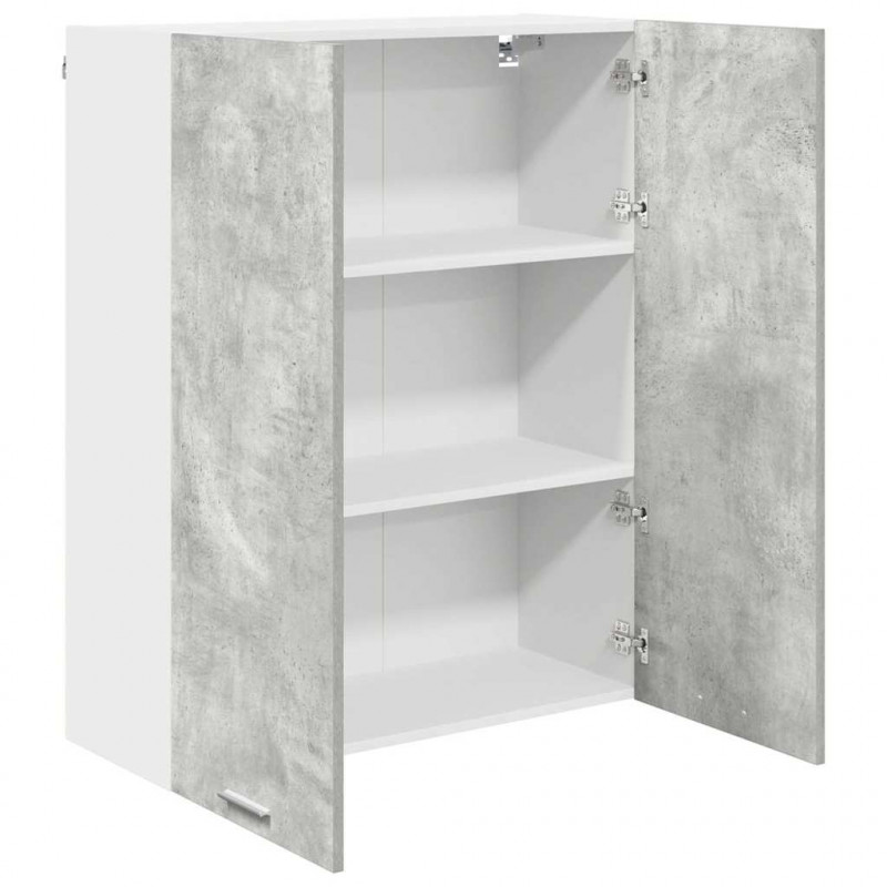 Szafka wisząca z drzwiami Betonowy szary 80 x 31 x 100 cm