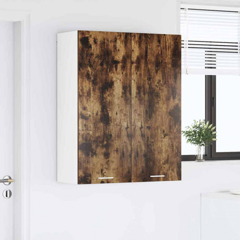 Szafka wisząca z przechowywaniem Dąb wędzony 80 x 31 x 100 cm