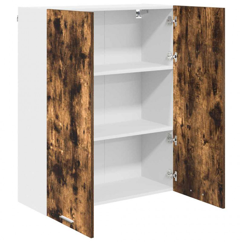 Szafka wisząca z przechowywaniem Dąb wędzony 80 x 31 x 100 cm