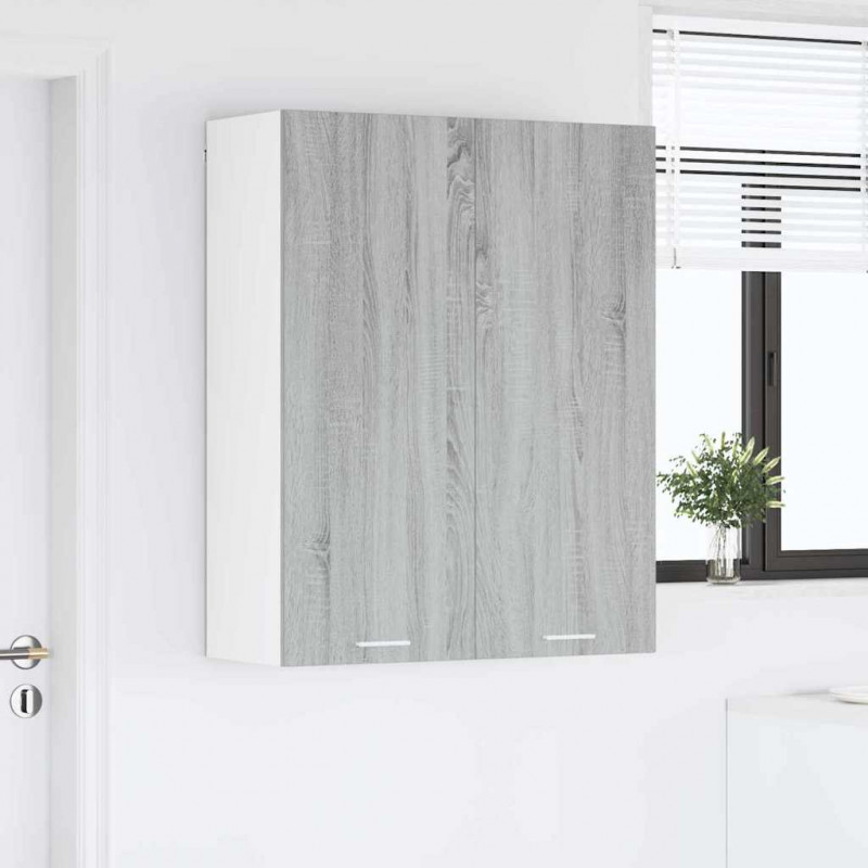 Szafka wisząca z przechowywaniem Szary Sonoma 80 x 31 x 100 cm