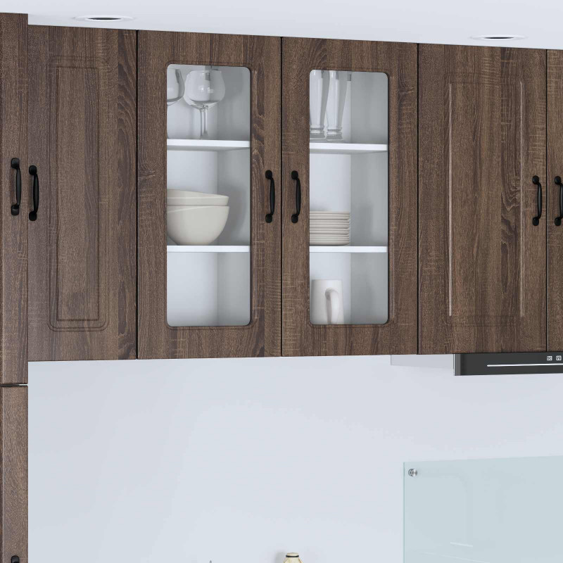 Szafka kuchenna Kalmar 2 pcs Brązowy dąb 40 x 31 x 80 cm