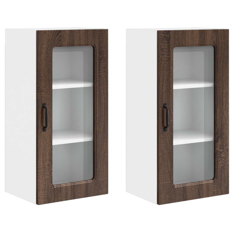Szafka kuchenna Kalmar 2 pcs Brązowy dąb 40 x 31 x 80 cm