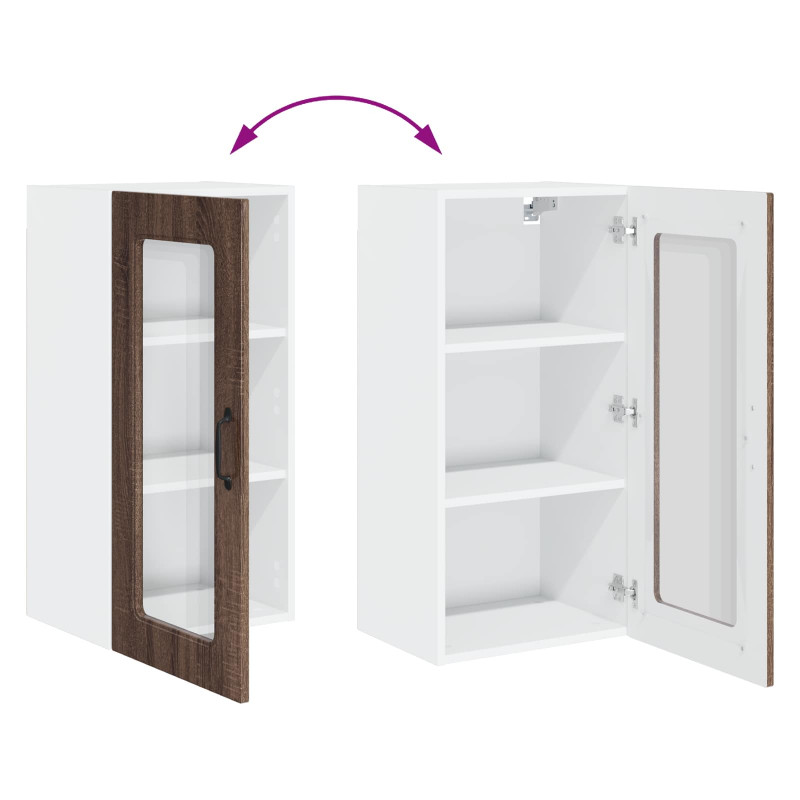 Szafka kuchenna Kalmar 2 pcs Brązowy dąb 40 x 31 x 80 cm