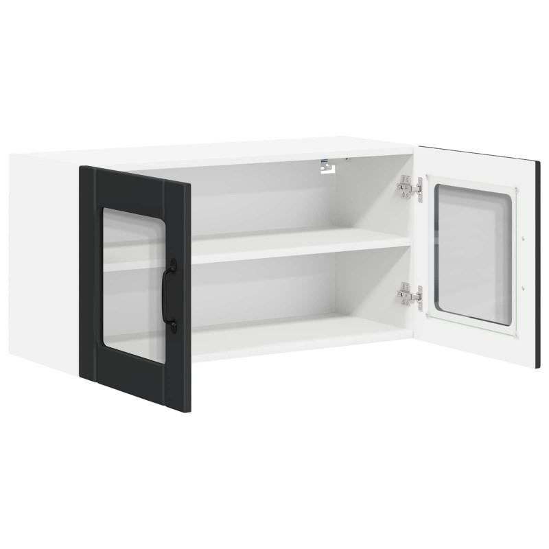 Szafka kuchenna Czarny 80 x 31 x 40 cm Materiał drewnopochodny
