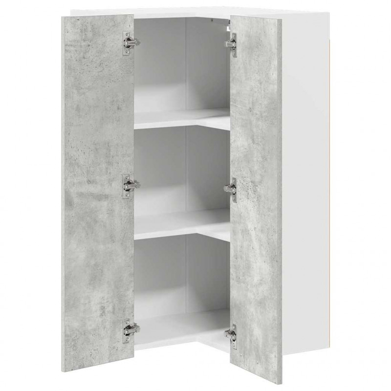 Szafka wisząca Betonowa szarość i biel 57 x 57 x 100 cm