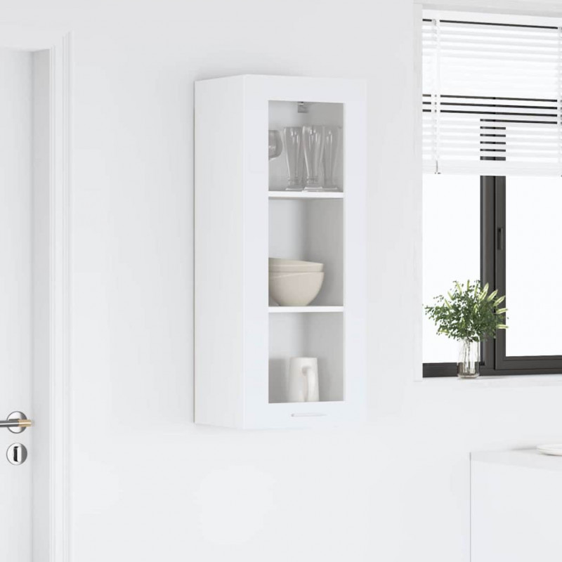 Szafka wisząca Biały 40 x 31 x 100 cm Materiał drewnopochodny