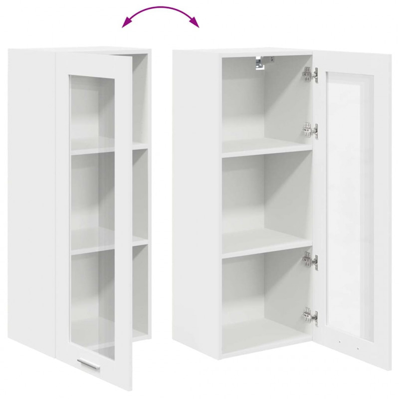 Szafka wisząca Biały 40 x 31 x 100 cm Materiał drewnopochodny