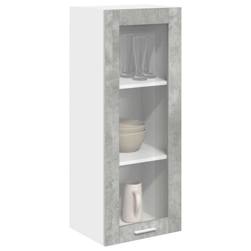 Szafka wisząca z drzwiami Betonowy szary 40 x 31 x 100 cm